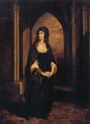Thomas Beach Sarah Siddons as Melancholy-Il Penseroso oil painting on canvas